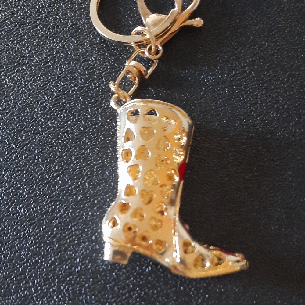 Simply Southern Pink Boot Keychain - Picture 2 of 3